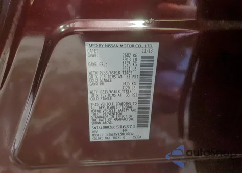 2014 Infiniti Qx60 from USA, damaged, VIN 5N1AL0MM2EC516371